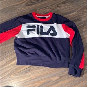 Fila cropped sweatshirt
